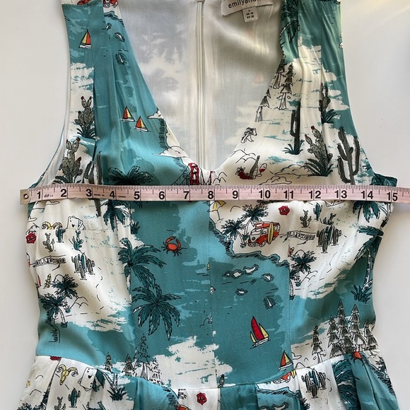 Emily and Fin Golden State dress 👗 POCKETS👗 Size S UK10 EUC - Picture 10 of 13